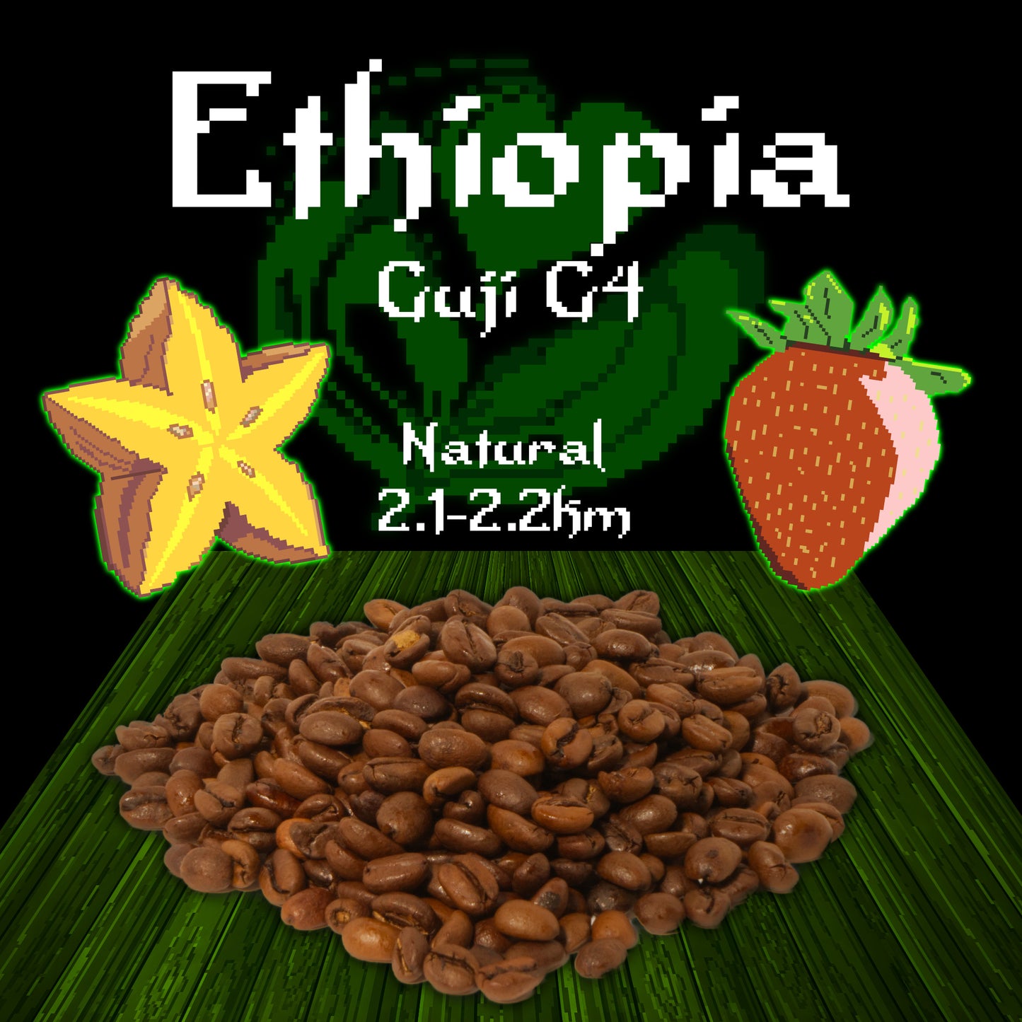 Ethiopia Guji G4 Coffee beans starfruit strawberry